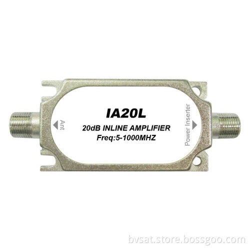 Economy 5-1000 Mhz Catv 20 Db Inline Amplifier